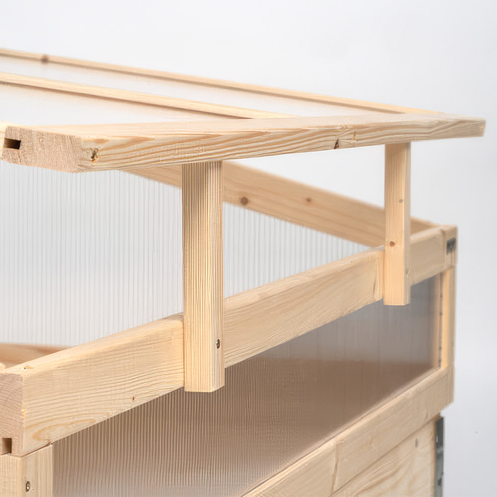 Frühbeetaufsatz - Anzuchtkasten für Hochbeet 120 x 80 x 40 cm – Bild 6